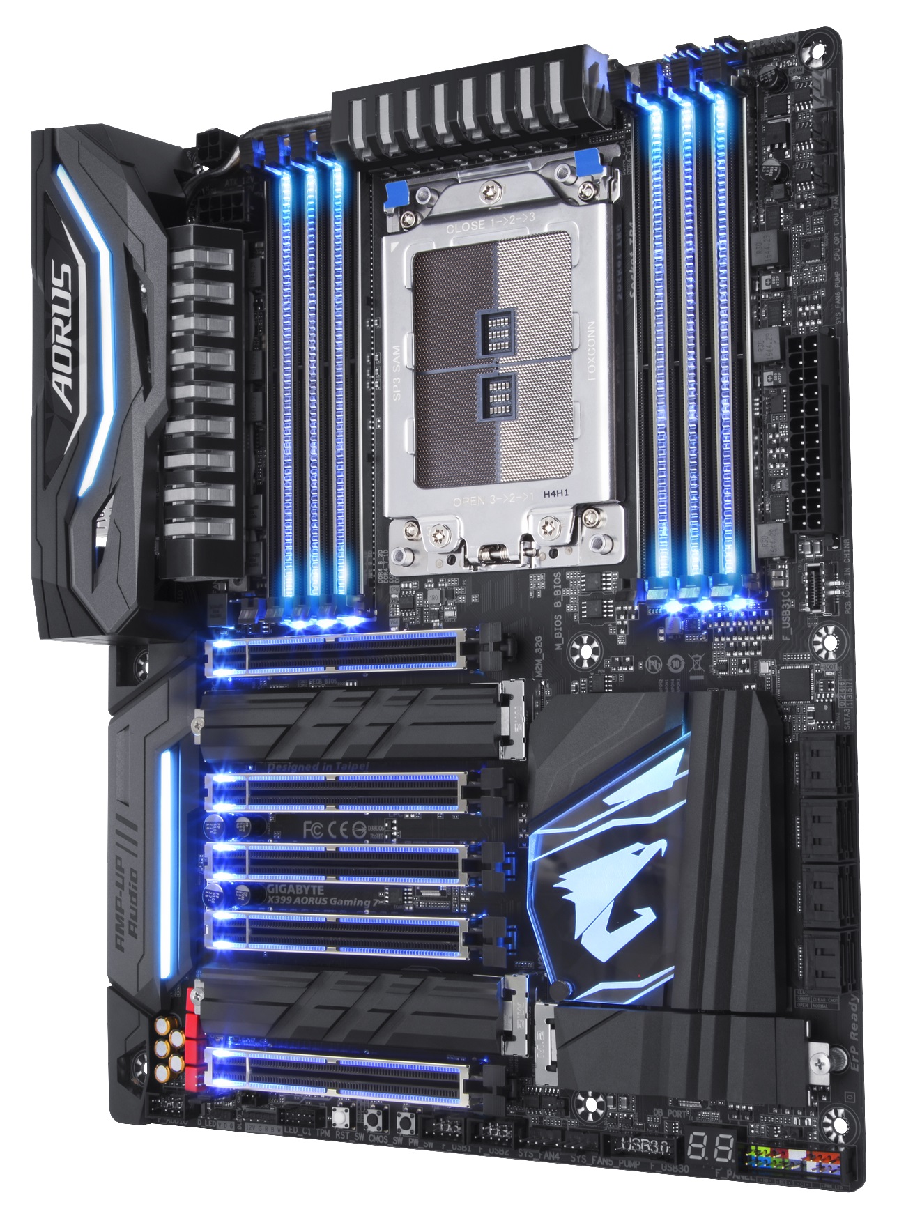 X399 AORUS Gaming 7 Rev10 SSBB light Blue CPU