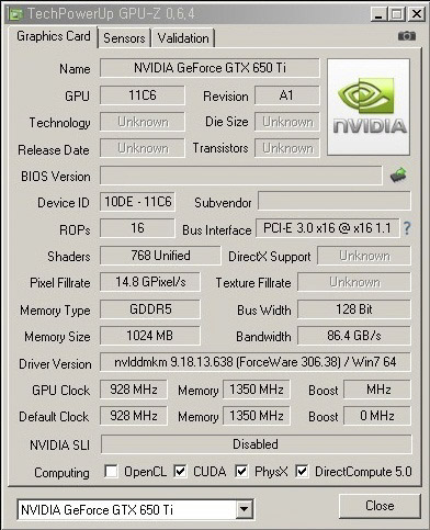 NVIDIA GeForce GTX-650-Ti-GPU-Z