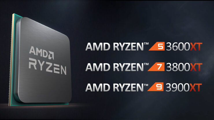 AMD Ryzen 3000 XT CPUs Matisse Refresh Ryzen 9 3900XT Ryzen 7 3800XT Ryzen 5 3600XT 3b95b