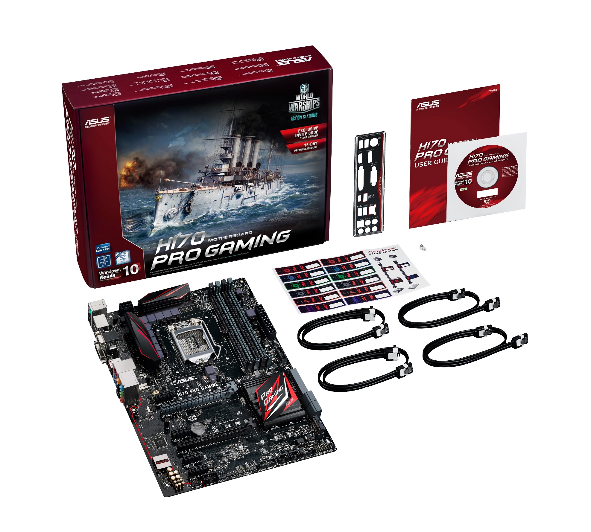 H170 Pro Gaming full package
