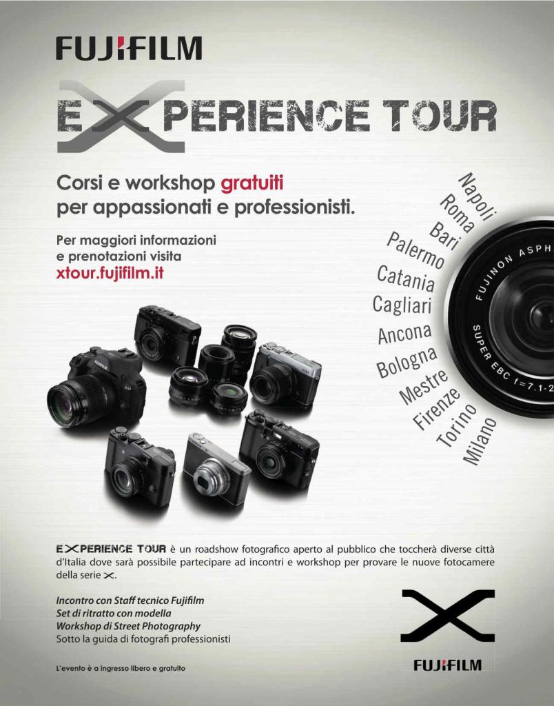 fujifilm Experience tour locandina