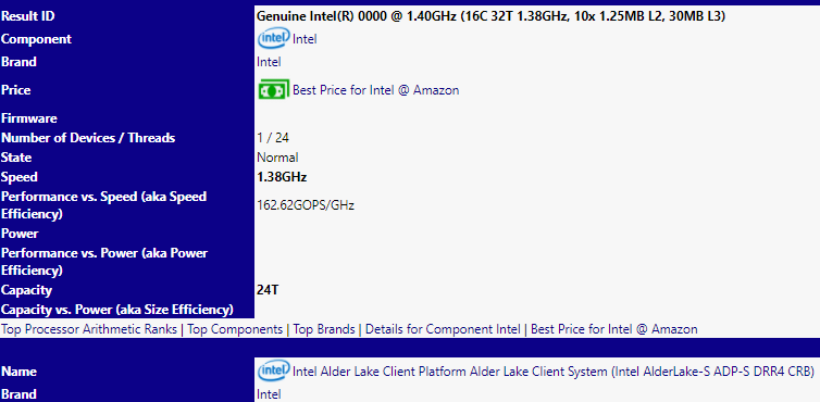 Intel Alder Lake Client Platform Alder Lake Client S 1 ea855