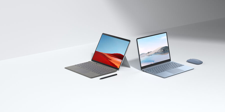 Surface Laptop Go e Surface Pro X f15d5